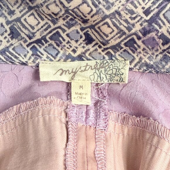 Mystree Jacket Womens M Pink Mixed Fabric Textured Zip Up Statement Collar - Picture 9 of 9